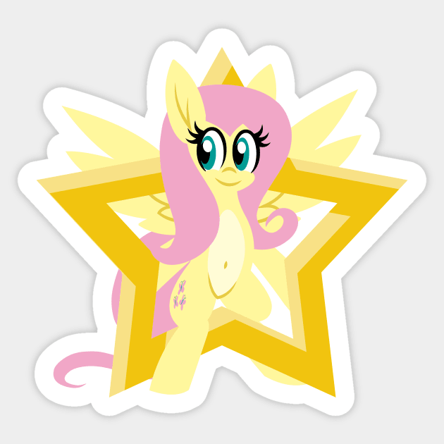 Star Fluttershy Sticker by Tridashie